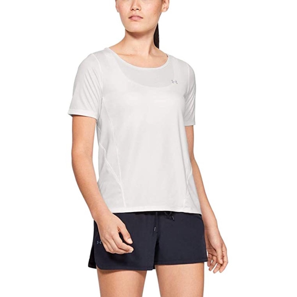 NWT Under Armour Heat Gear Cooling Mesh SPF Moisture Wicking Short Sleeve Top XL
